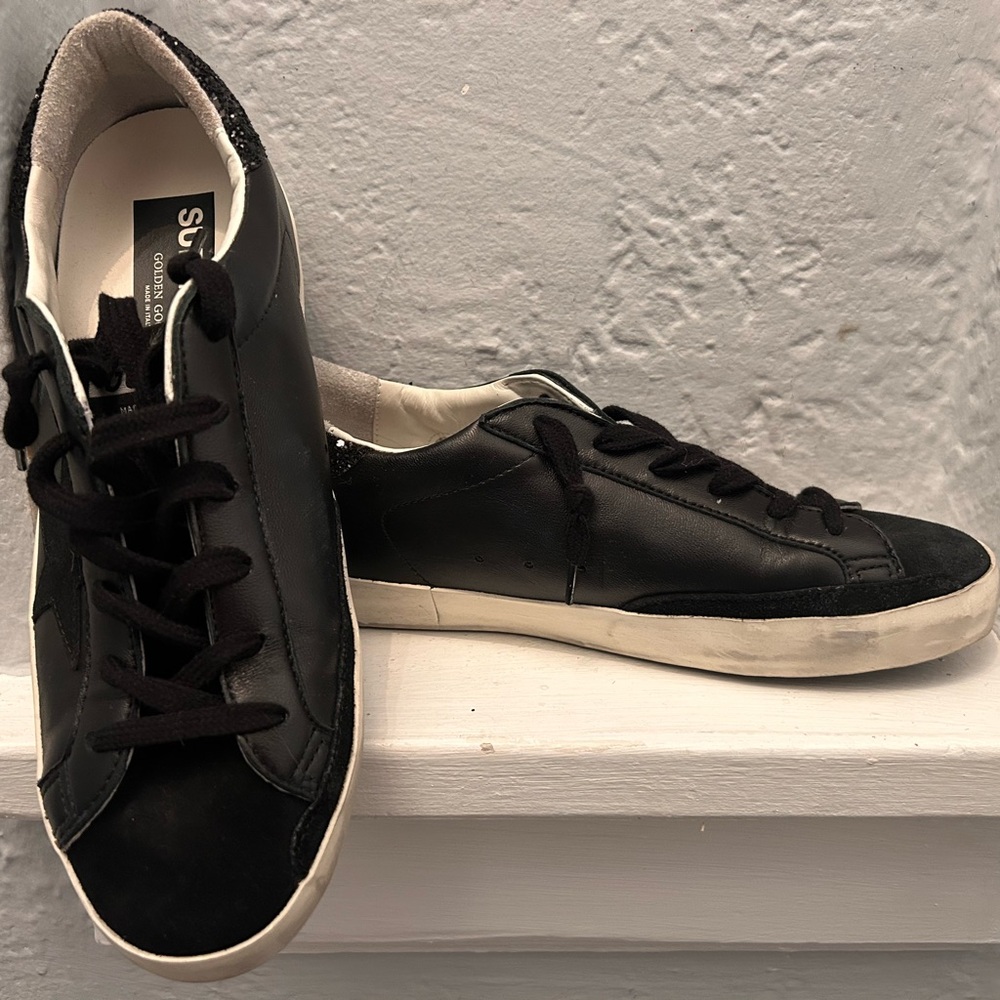 Golden Goose Black Sneakers Sleek Design